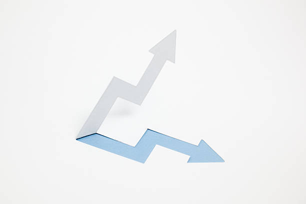 istock Image of increased income, the rise（Blue） 528577280