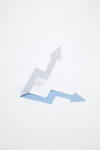 istock Image of increased income, the rise（Blue・verticality） 528577602