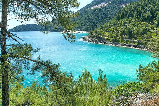 Saliara aka Marble Beach Gulf in Thassos Island, Greece