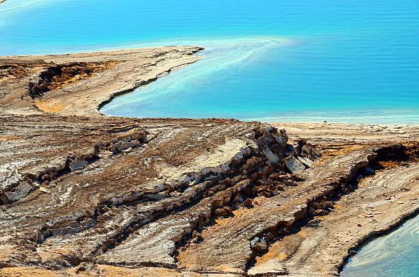 istock Salt shores in the Dead Sea, Jordan 528582610