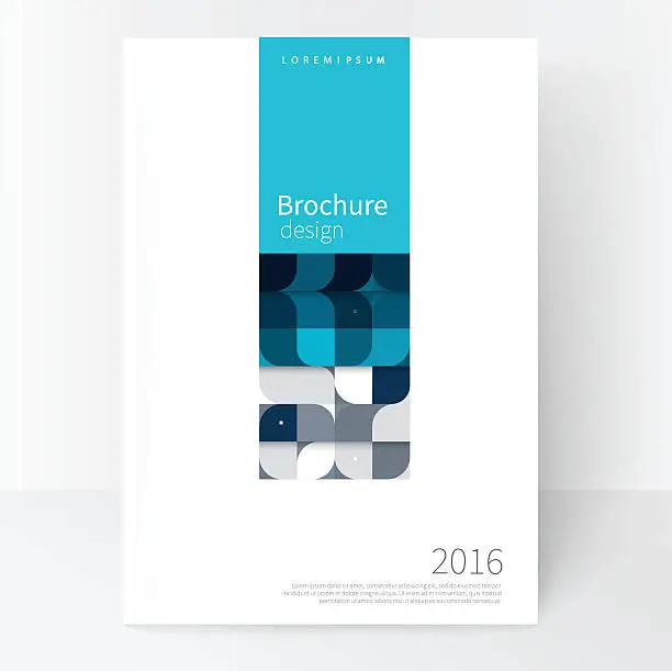 Vector illustration of Business brochure cover template