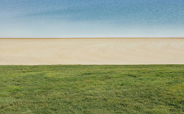 istock Creative and beautiful view on nature line in minimalism style 528585291