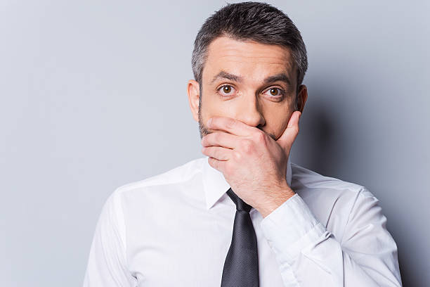 I Am Shocked Stock Photo - Download Image Now - Hands Covering Mouth, Men,  Only Men - iStock