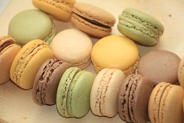 istock Macarons in pastel colors 528607060