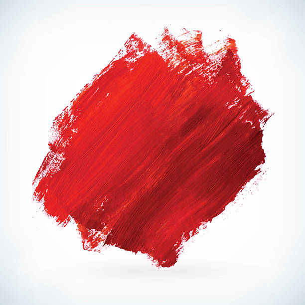 Red Paint Artistic Dry Brush Stroke Vector Background Stock Illustration -  Download Image Now - iStock