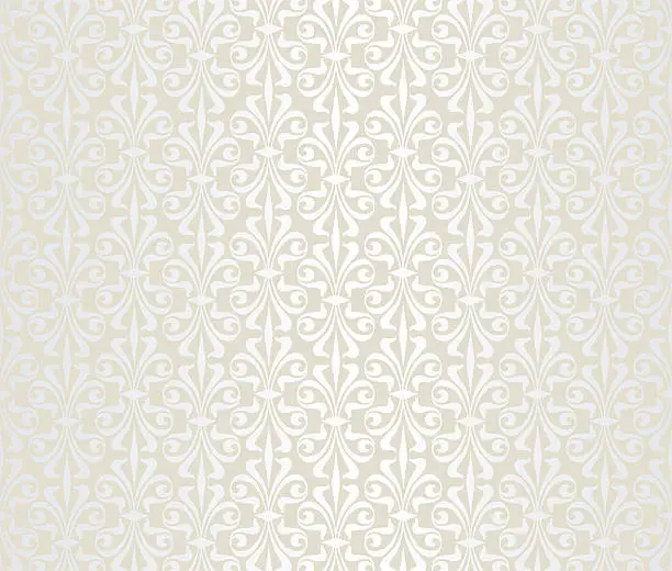 Vector illustration of bright wedding vintage wallpaper