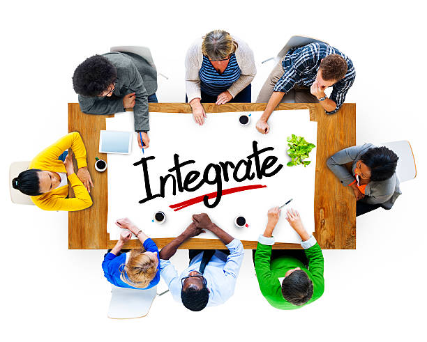 istock Group of People Brainstorming about Integrate Concept 528608127