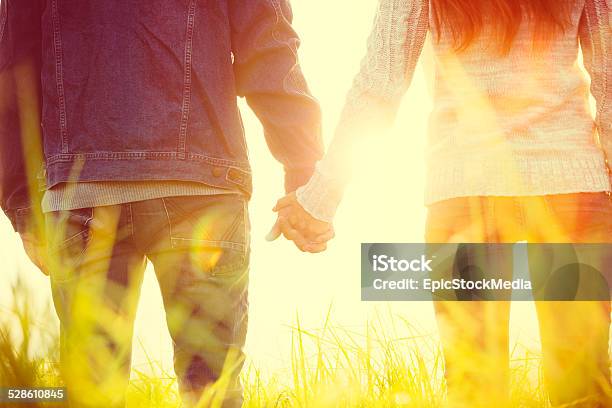 Young Couple In Love Stock Photo - Download Image Now - Activity, Adult, Back Lit