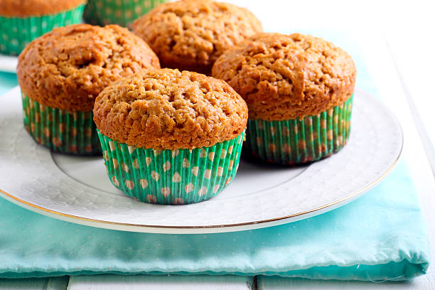 istock Peanut butter muffins on plate 528612140