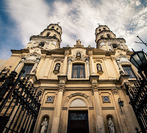 The facade of a Church in Buenos Aires