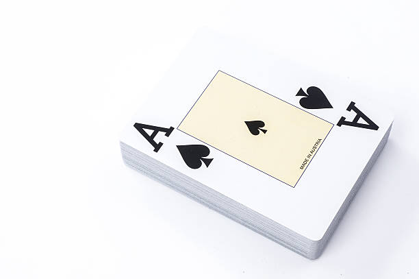 istock New unpacked playing cards. Isolated on a white background. 528615210