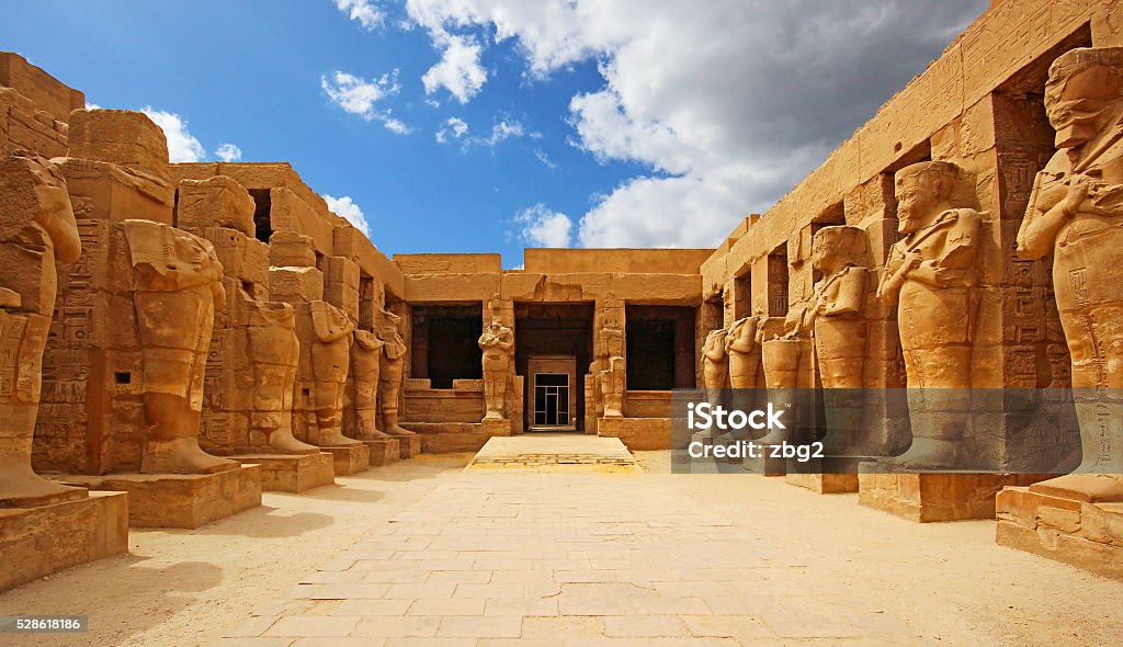 Ancient ruins of Karnak temple in Egypt Egypt Stock Photo