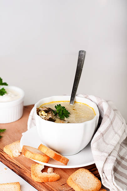 istock creamy soup with croutons 528618654