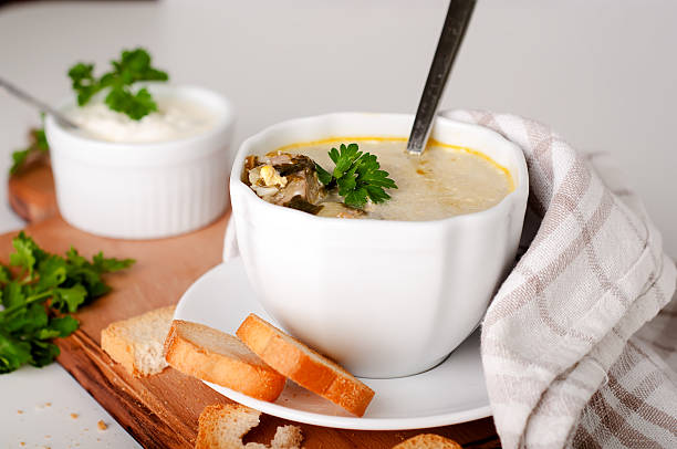 istock creamy soup with croutons 528618724