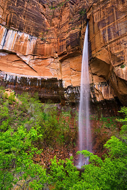 istock Zion Canyon Waterfalls in Spring 528619802