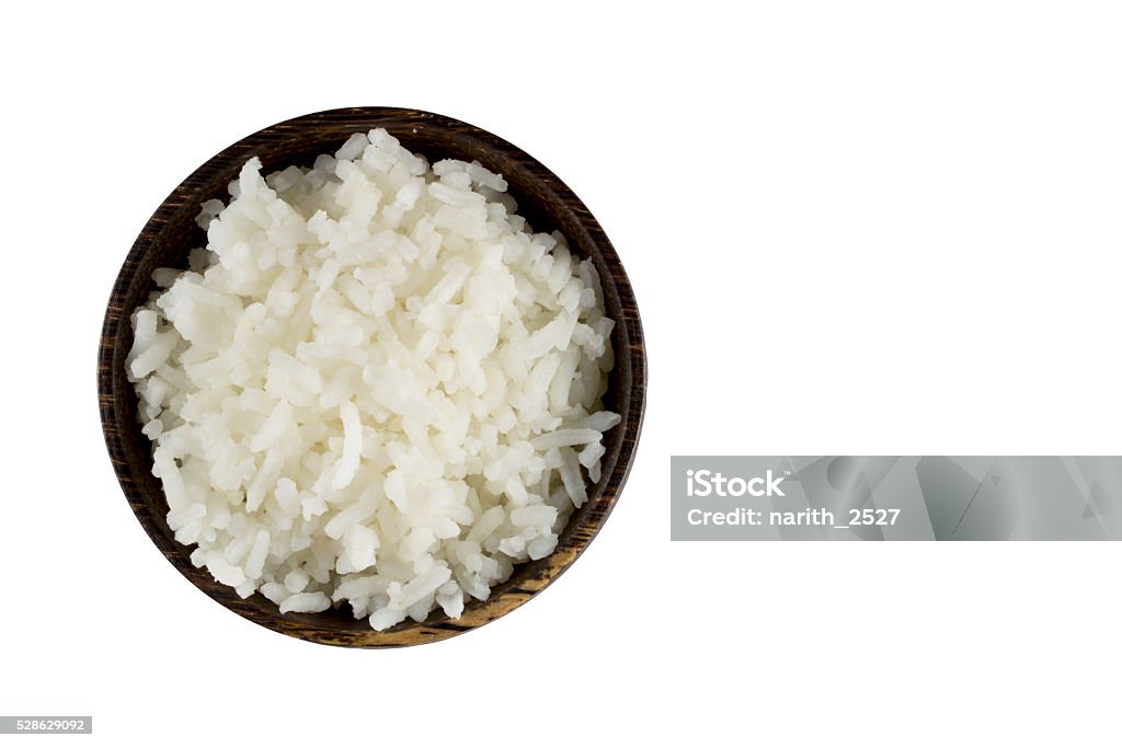 Simple Cooked Rice White Background Cooked Rice On White Background Stock Photo - Download Image Now ...