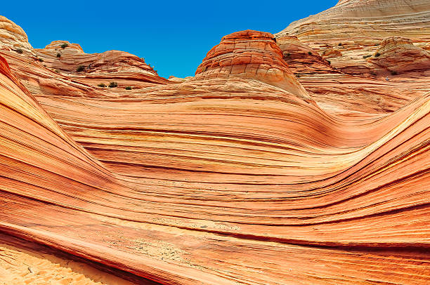 istock The Wave, plateau from red sandstone in form ocean waves. 528630971