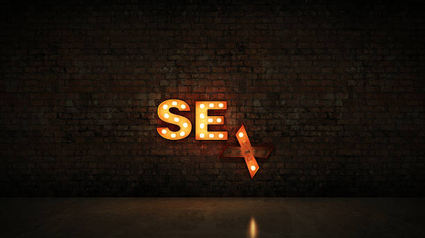 istock marquee light sex letter sign, render 3D 528631324