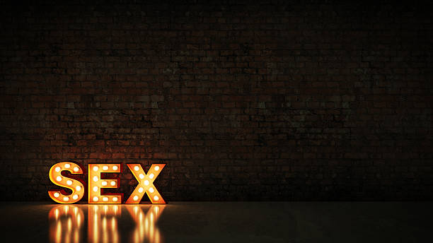 istock marquee light sex letter sign, render 3D 528631394