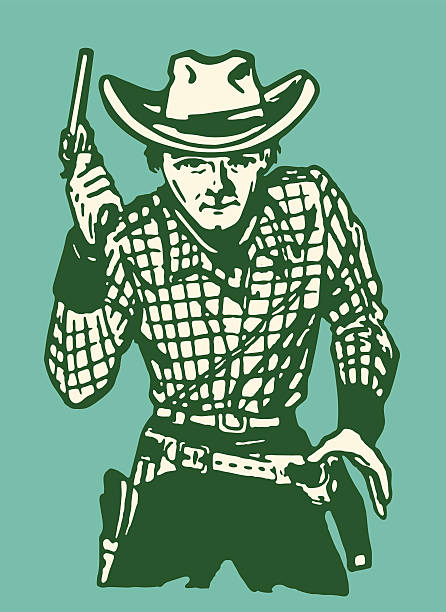 Cowboy Gunslinger http://csaimages.com/images/istockprofile/csa_plastock_dsp.jpg vintage cowboy stock illustrations