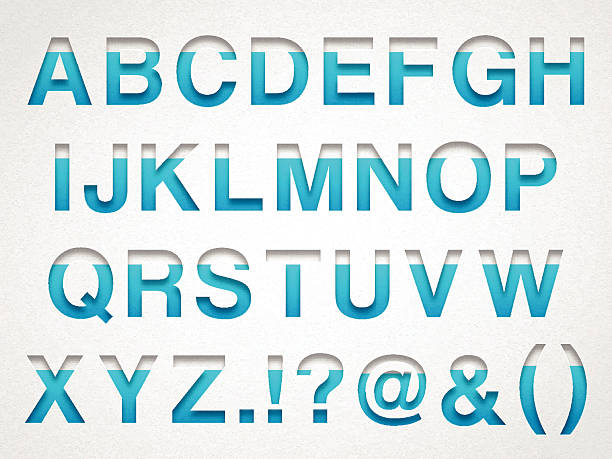 istock Alphabet Design - Blue Letter on Watercolor Paper 528632923