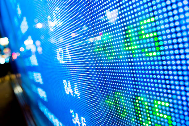 istock Stock market price display 528634386