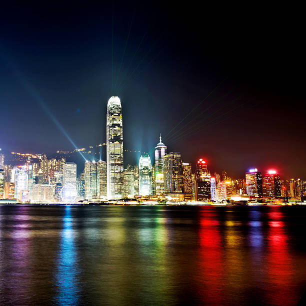 istock Hong Kong and Victoria Harbor at night 528635482