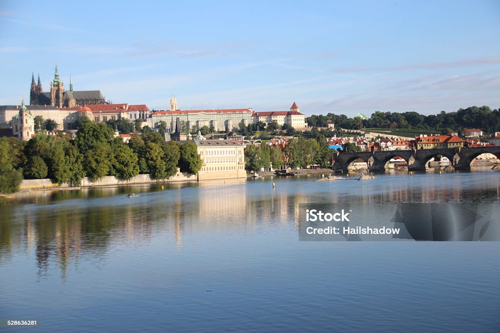 Vltava Prague cityscape Architecture Stock Photo