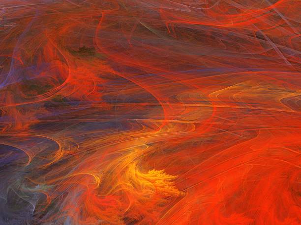 istock Digital paint from fractal canvas background 528636399