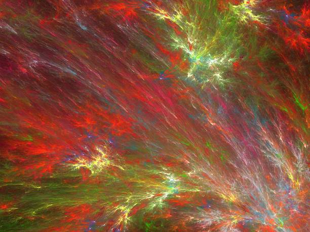 istock Digital paint from fractal canvas background 528636473