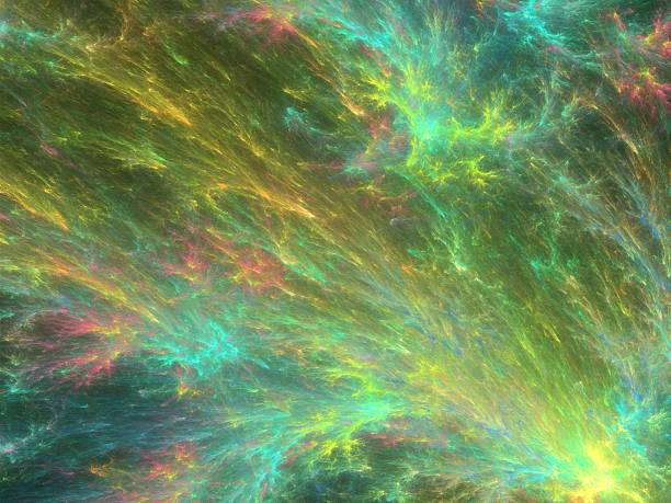 istock Digital paint from fractal canvas background 528636489