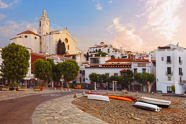 Mediterranean quay of Cadaques old village