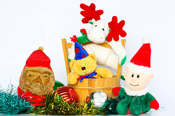 istock Christmas doll on white background, christmas souvenir 528638769