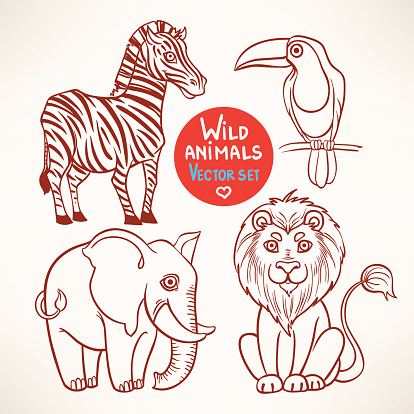Jungle Sketch Animals Stock Illustration - Download Image Now - Africa, Animal, Animal Body Part - iStock Jungle Sketch Animals Stock Illustration - Download Image Now - Africa, Animal, Animal Body Part - iStock