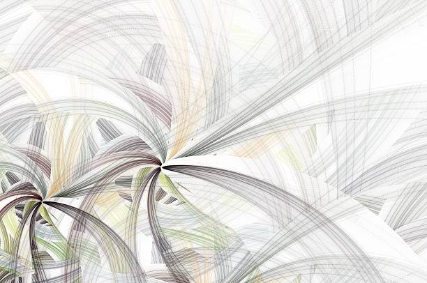 Symmetrical colorful fractal flower spiral, digital abstract