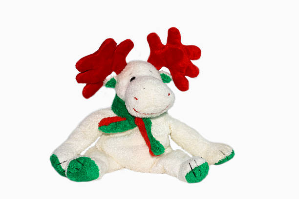 istock Christmas doll on white background, christmas souvenir 528680415