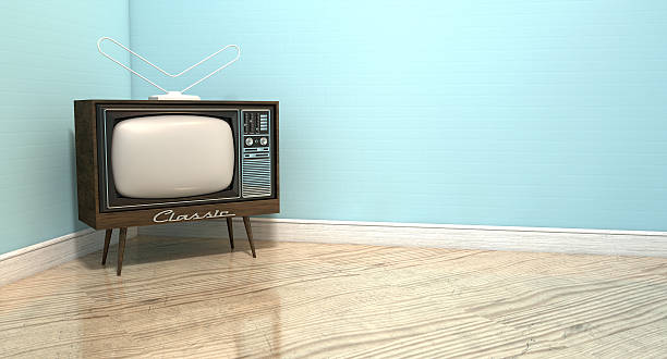 istock Old Classic Television In A Room 528680637