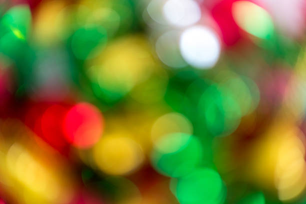 istock Abstract circular bokeh background of Christmas 528680925