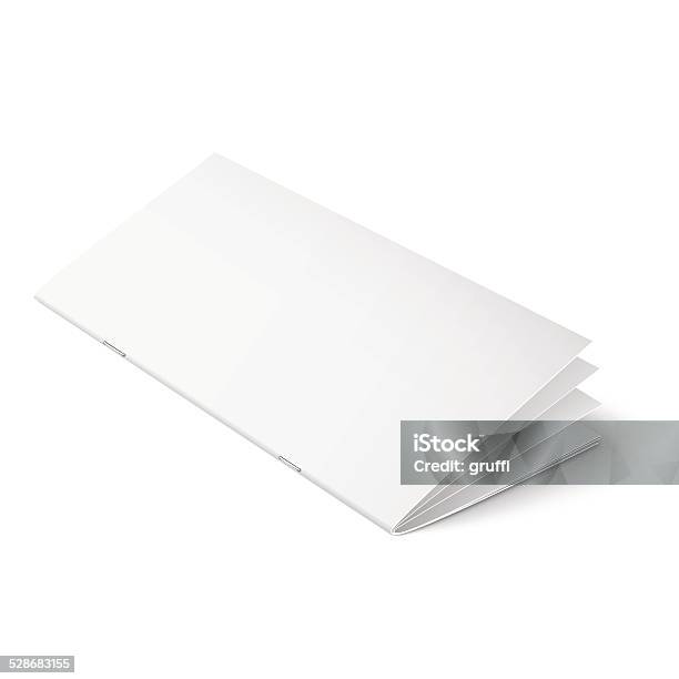 Multipage Brochure Template On White Background Stock Illustration - Download Image Now - Lying Down, Brochure, Model - Object