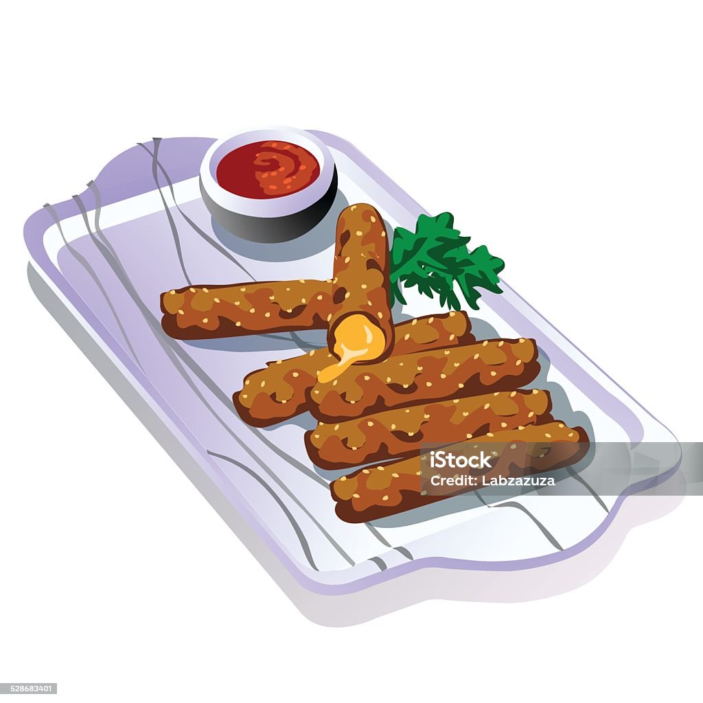 Cheese Stick Vector Cheese Sticks Stock Illustration - Download Image Now - Breakfast ...