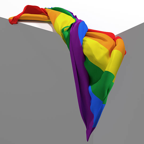 ゲイのフラグ - symbols of peace flag gay pride flag banner ストックフォトと画像