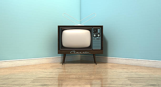 istock Old Classic Television In A Room 528684071