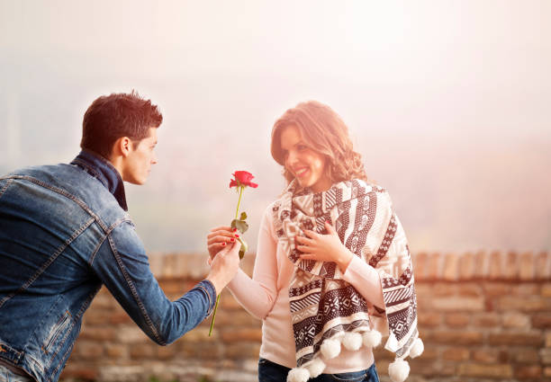 istock Loving couple on a date. 528684489