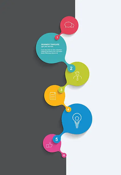Vector illustration of Timeline. Business color vector. Infographic.