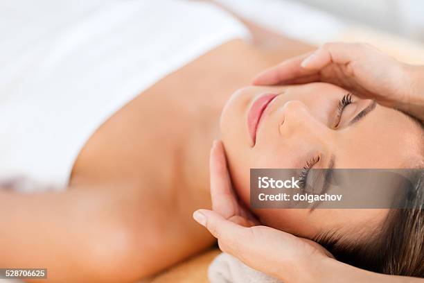Beautiful Woman In Spa Salon Stock Photo - Download Image Now - Facial Mask - Beauty Product, Facial Massage, Human Face