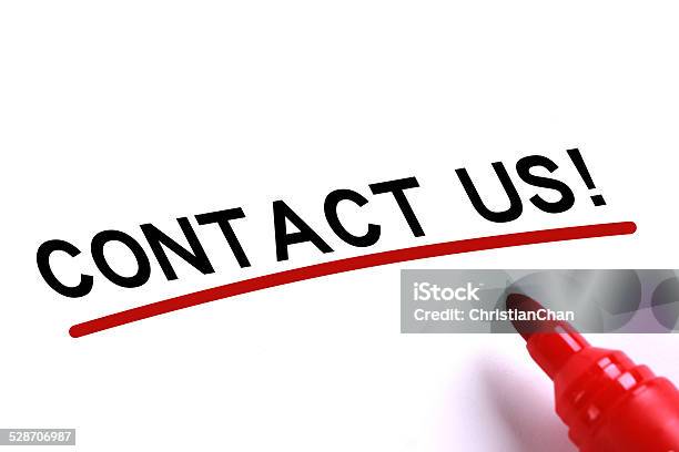 Contact Us Stock Photo - Download Image Now - Advice, Assistance, Black Color