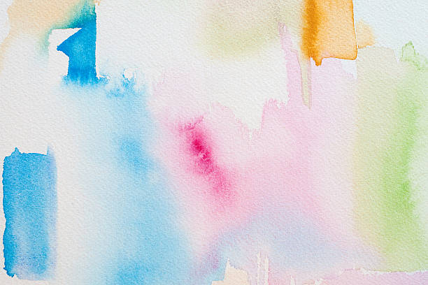 istock watercolors on textured paper background 528708113