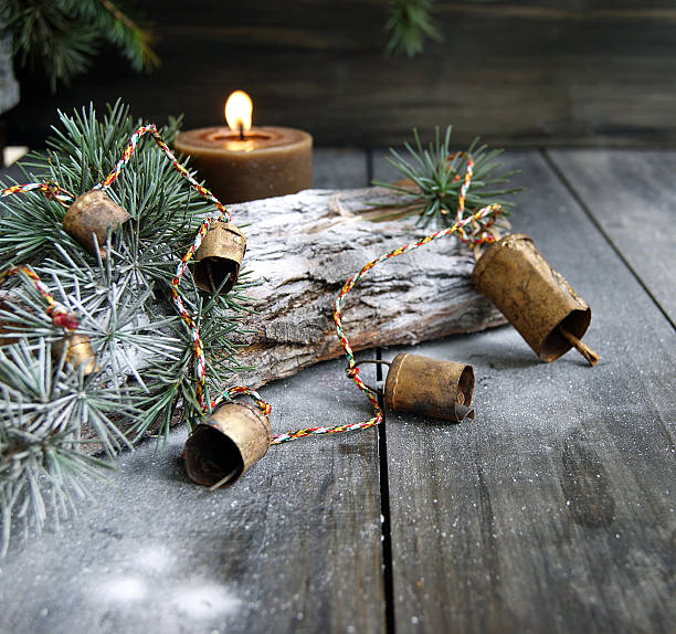 istock Christmas bells on a Christmas tree 528708327