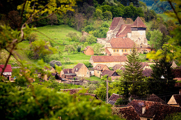 istock Village in transsylvania Romania 528708575