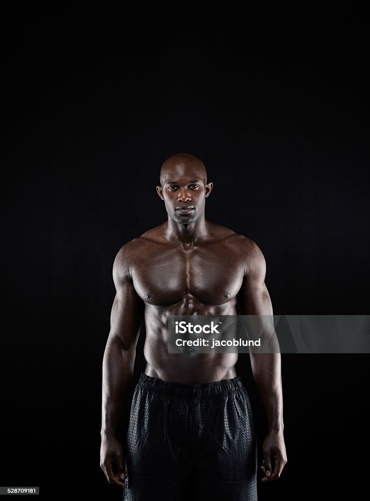Muscily Bodybuilder With Muscular Physique Stock Photo - Download Image Now ...